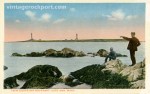 Twin Lights off Rockport, Cape Ann, Mass., circa 1902
